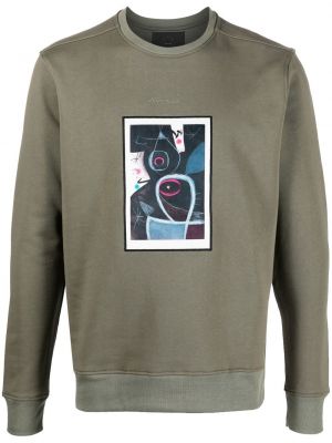 Abstrakter sweatshirt mit print Limitato grün