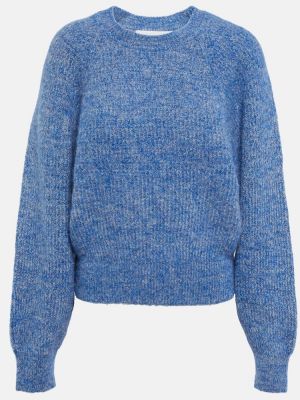 Vlnený sveter z alpaky Marant Etoile modrá