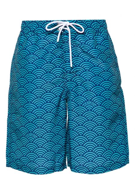 Shorts à imprimé Kenzo bleu