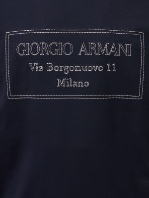 Koszulka z dżerseju Giorgio Armani
