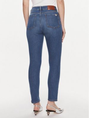 Niebieskie jeansy skinny slim fit Weekend Max Mara