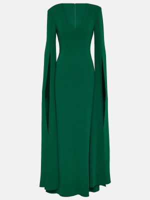 Sukienka długa Roland Mouret zielona