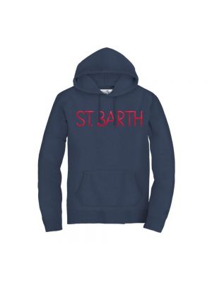 Bluza z kapturem Mc2 Saint Barth niebieska