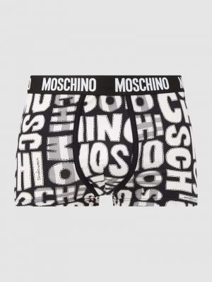 Bokserki slim fit Moschino Swim + Underwear czarne
