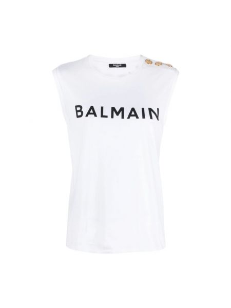 Hemd mit print Balmain weiß
