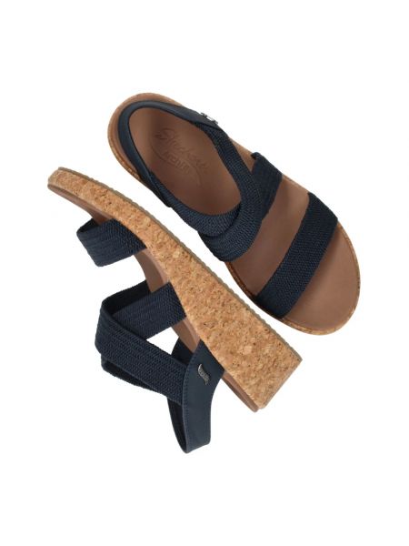 Sandalias sin tacón Skechers azul