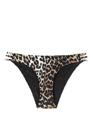 Bikini à imprimé léopard Ganni