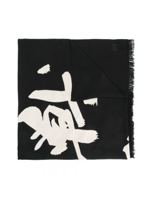 Czarna szal Yohji Yamamoto