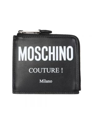 Czarny portfel Moschino