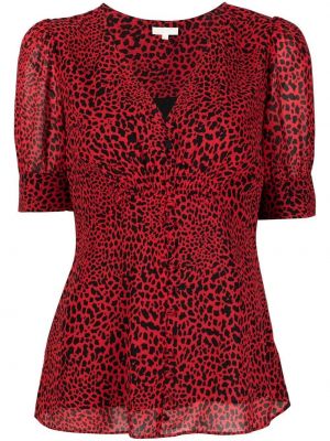 Bluză cu imagine cu model leopard Michael Michael Kors