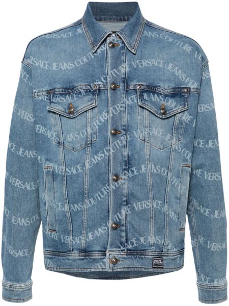 Džínová bunda Versace Jeans Couture modrá