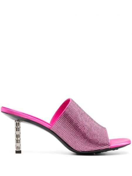 Mules à bouts ouverts Givenchy rose