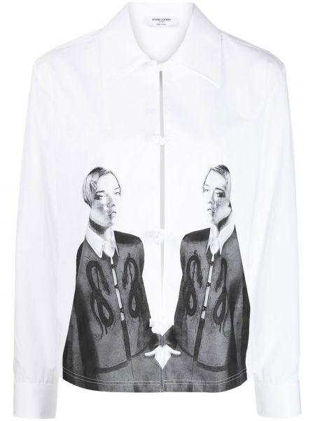 Βαμβακερό πουκάμισο με σχέδιο Opening Ceremony λευκό