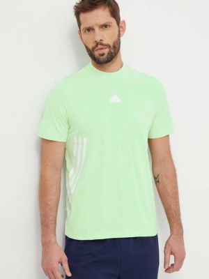 Bombažna majica Adidas zelena