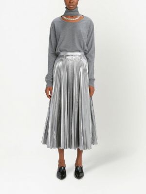 Spódnica plisowana Christopher Kane - Srebro