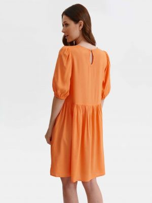 Mini šaty s balonovými rukávy Top Secret oranžové