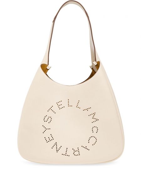 Geantă shopper din piele Stella Mccartney bej