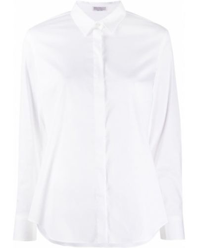 Camisa con botones Brunello Cucinelli blanco