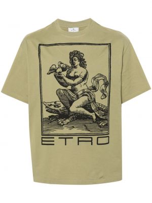 Tricou din bumbac cu imagine Etro