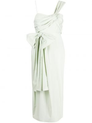 Sukienka koktajlowa bawełniana asymetryczna Cecilie Bahnsen zielona