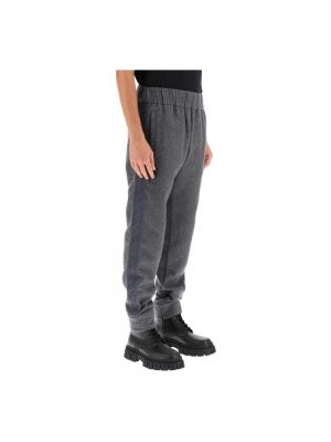 Pantalones de chándal con estampado de cachemira Fendi gris