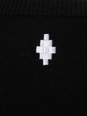 Vlnený sveter s potlačou Marcelo Burlon County Of Milan čierna