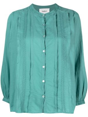 Памучна блуза на райета Ba&sh зелено