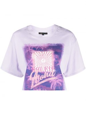 T-shirt mit print Maje lila