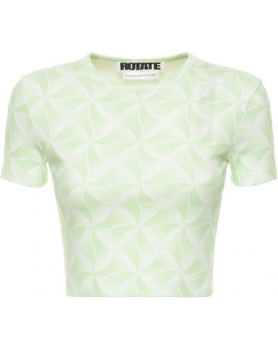 Памучна риза Rotate зелено