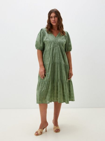 Платье ГАНГ зеленое