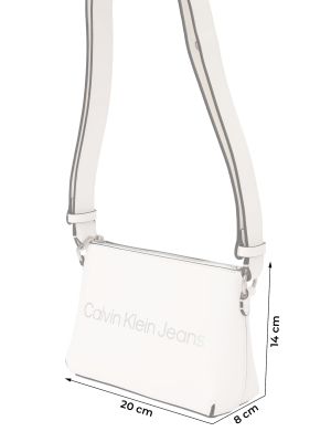 Borsa a tracolla Calvin Klein Jeans bianco