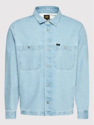 Koszula jeansowa Lee, niebieski