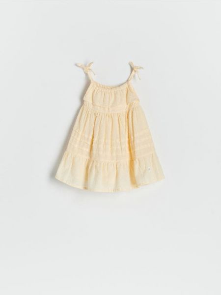 Bavlnené šaty Reserved žltá