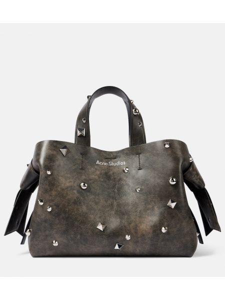 Leder umhängetasche mit spikes Acne Studios braun