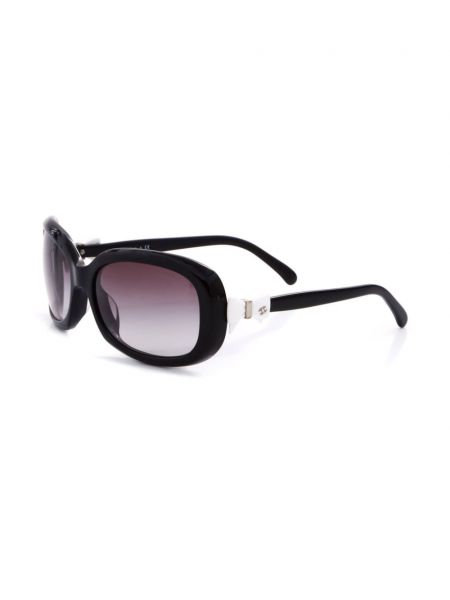 Spalvų gradiento rašto akiniai nuo saulės Chanel Pre-owned juoda