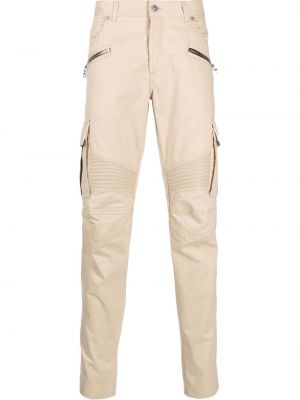 Pantalon cargo avec poches Balmain beige