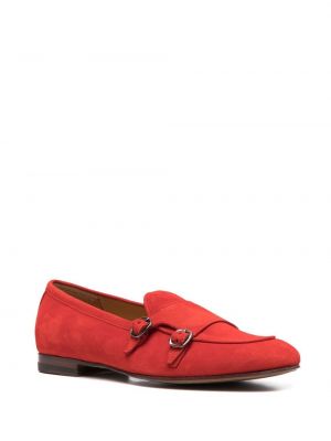 Seemisnahksed loafer-kingad Scarosso punane