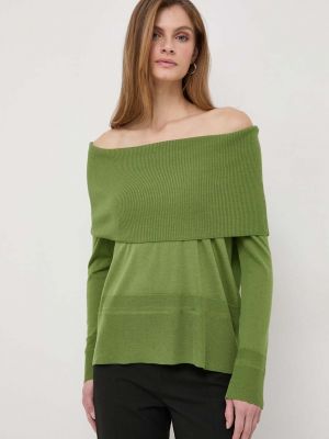 Sweter wełniany Max Mara Leisure zielony