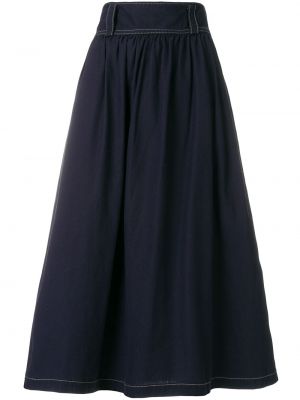 Falda midi Yohji Yamamoto Pre-owned azul