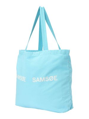 Geantă shopper Samsøe Samsøe alb