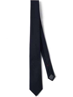 Gyapjú nyakkendő Brunello Cucinelli kék