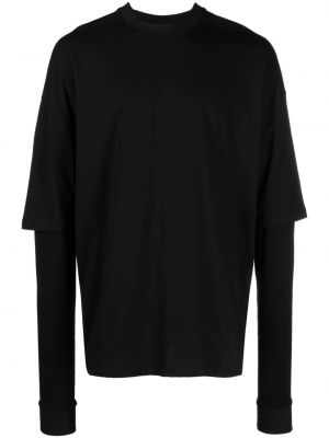 T-shirt a maniche lunghe Thom Krom nero