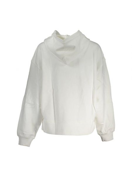 Bluza z kapturem Calvin Klein biała