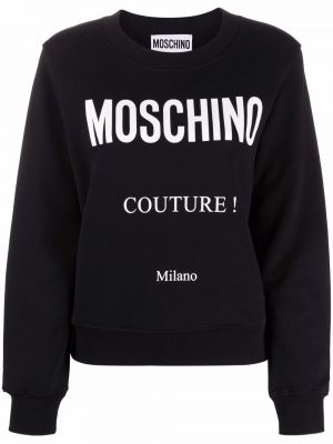 Суитчър с принт Moschino черно