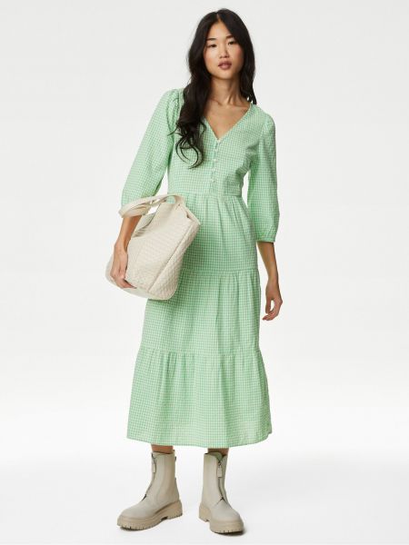 Midi šaty Marks & Spencer zelené