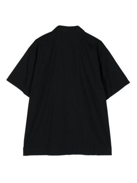 Einfarbige hemd aus baumwoll Tekla schwarz
