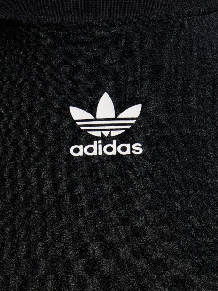 Pikkade käistega triibuline t-särk Adidas Originals must