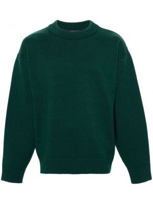 Haftowany sweter z wełny merino Robyn Lynch zielony