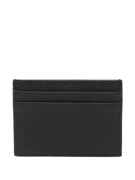 Kožená peněženka Bally černá