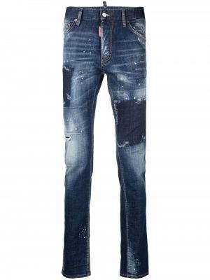 Smal skinny fit-jeans Dsquared2 blå